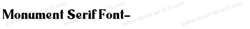 Monument Serif Font字体转换